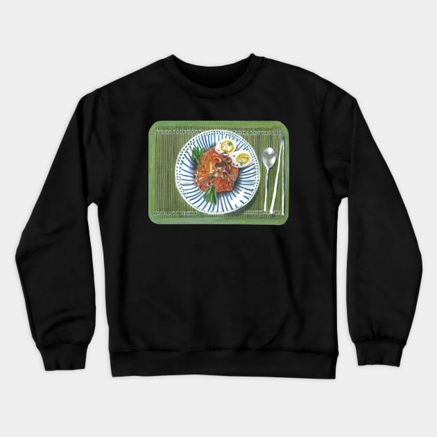 Kimchi Bibim Guksu Crewneck Sweatshirt by Joleanna Designs